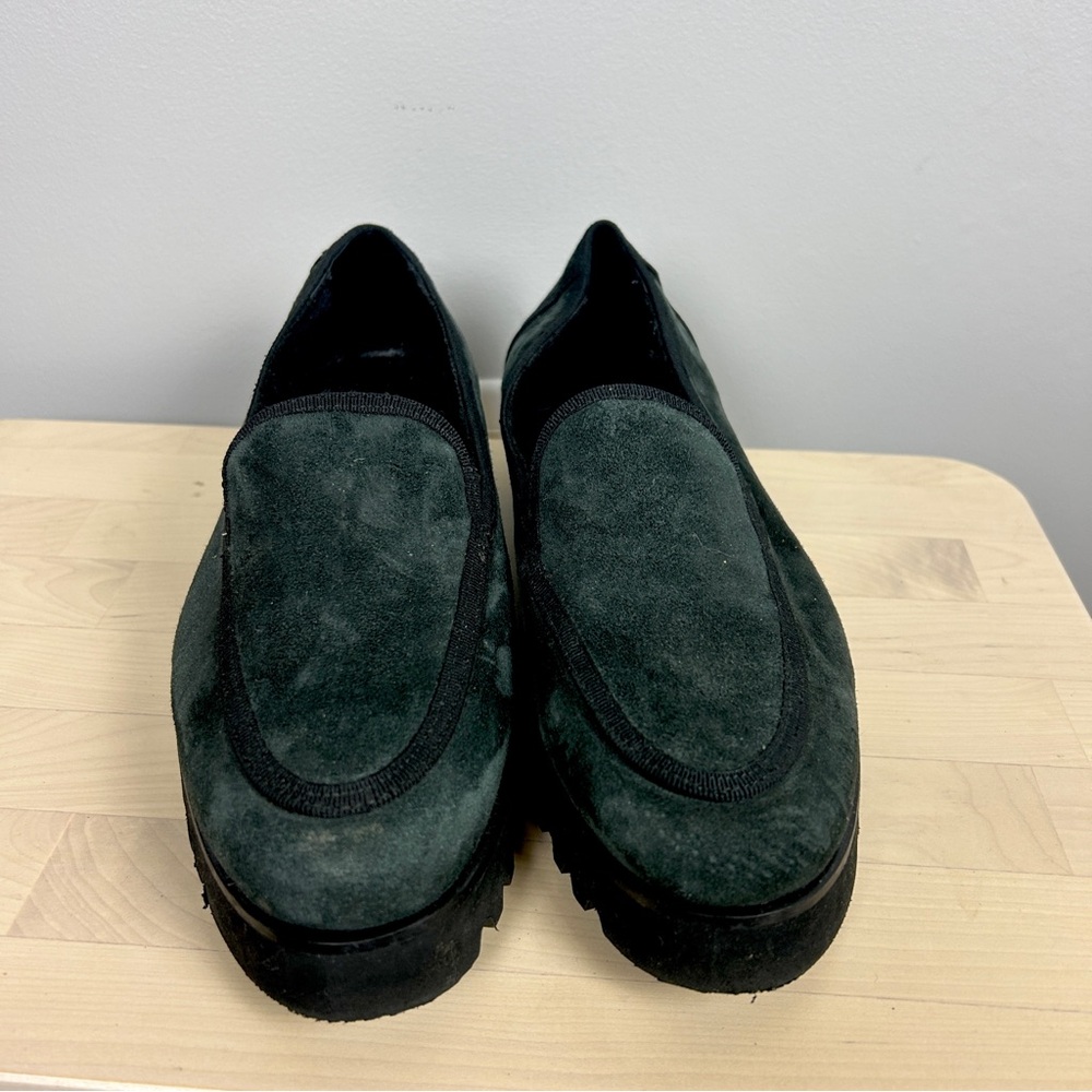 RON WHITE Simone Cozy Loafer Cashmere Suede Black Size 9.5/39.5 Vibram‎ Sole - Picture 2 of 6